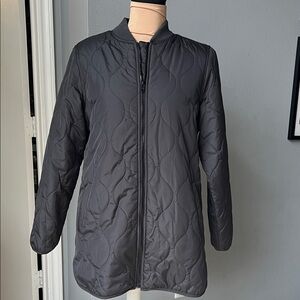 Water-Resistant Sherpa-Lined Quilted Jacket